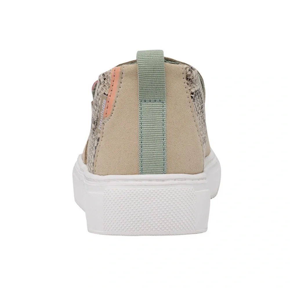 Hey Dude Peyton Women's Slip-on Shoe in Snake Beige Size 8